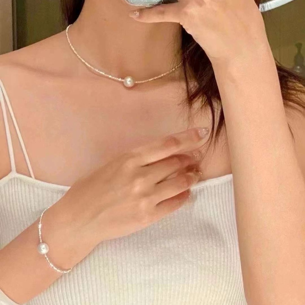 Real Pearl Cultured Fresh Water Pearl  Bracelet and necklace